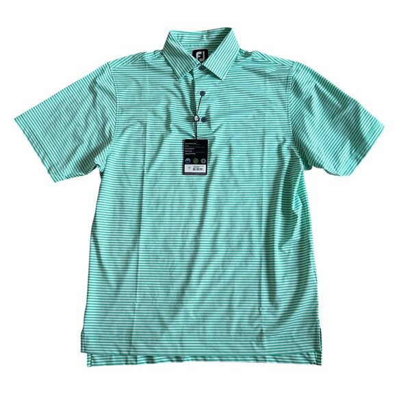 FootJoy Men's Size Small ProDry Stretch Lisle Stripe Polo Shirt - Picture 1 of 10